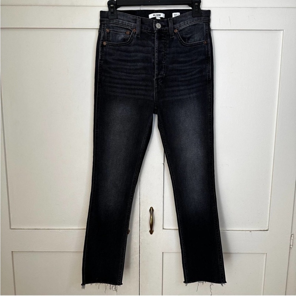 Re/Done '80s Slim Straight Jeans size 29 button fly - Picture 5 of 10